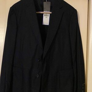 Dark blue blazer two buttons front pockets